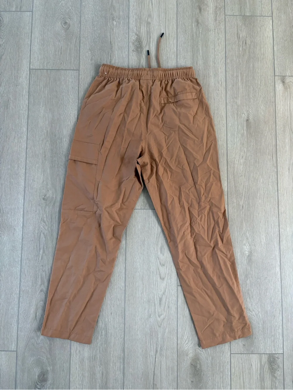 Air Jordan Men's Drawstring Casual Cargo Pants in Brown
